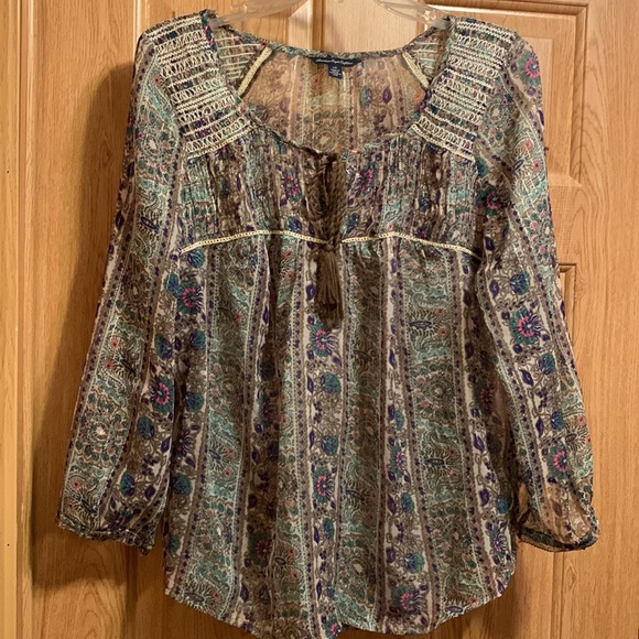 American Eagle Outfitters Tops - American Eagle BOHO Top — Size Large